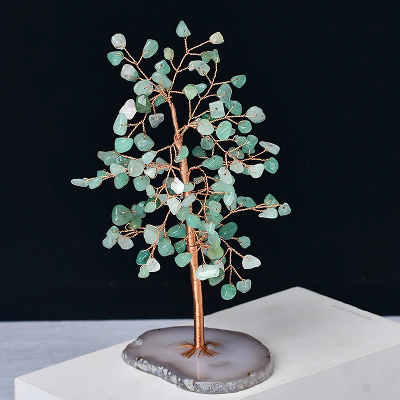 Natural Amethyst & Rose Quartz Tree of Life