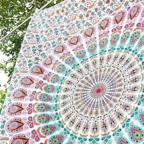 Hippie Mandala Tapestry