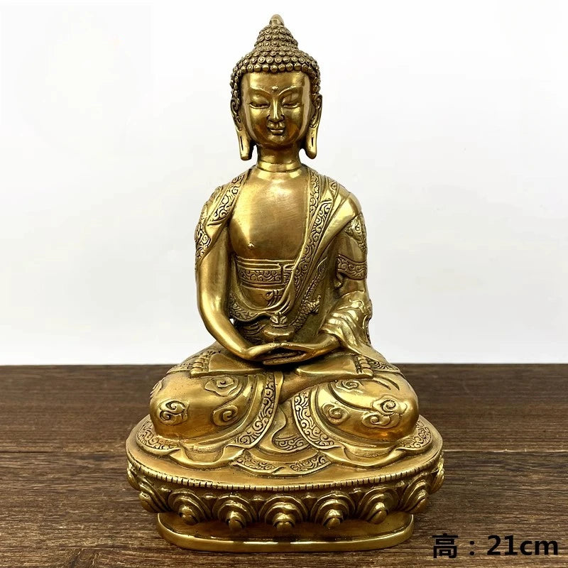 Tibetan Buddhism Shakyamuni Bronze Buddha Statue
