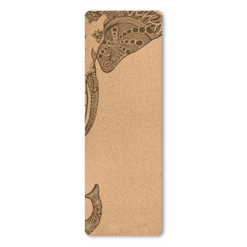 4mm Natural Cork TPE Yoga Mat