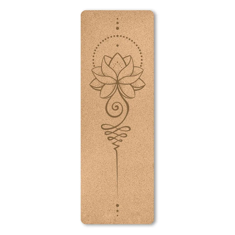 4mm Natural Cork TPE Yoga Mat