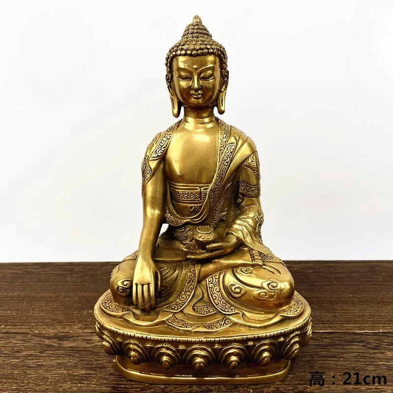 Tibetan Buddhism Shakyamuni Bronze Buddha Statue