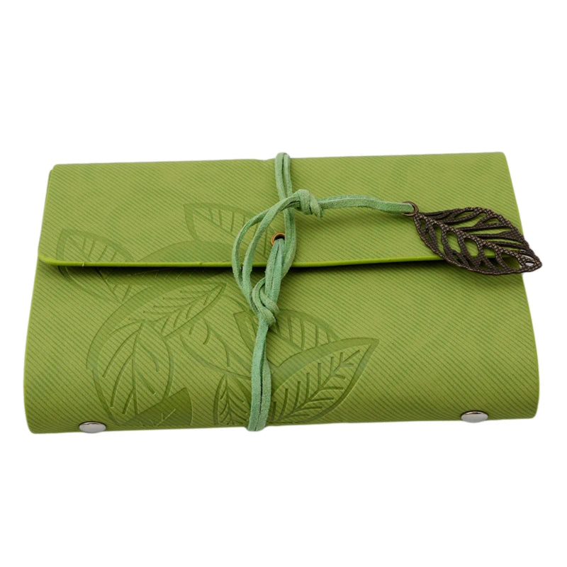 Retro Leaf PU Leather Notebook