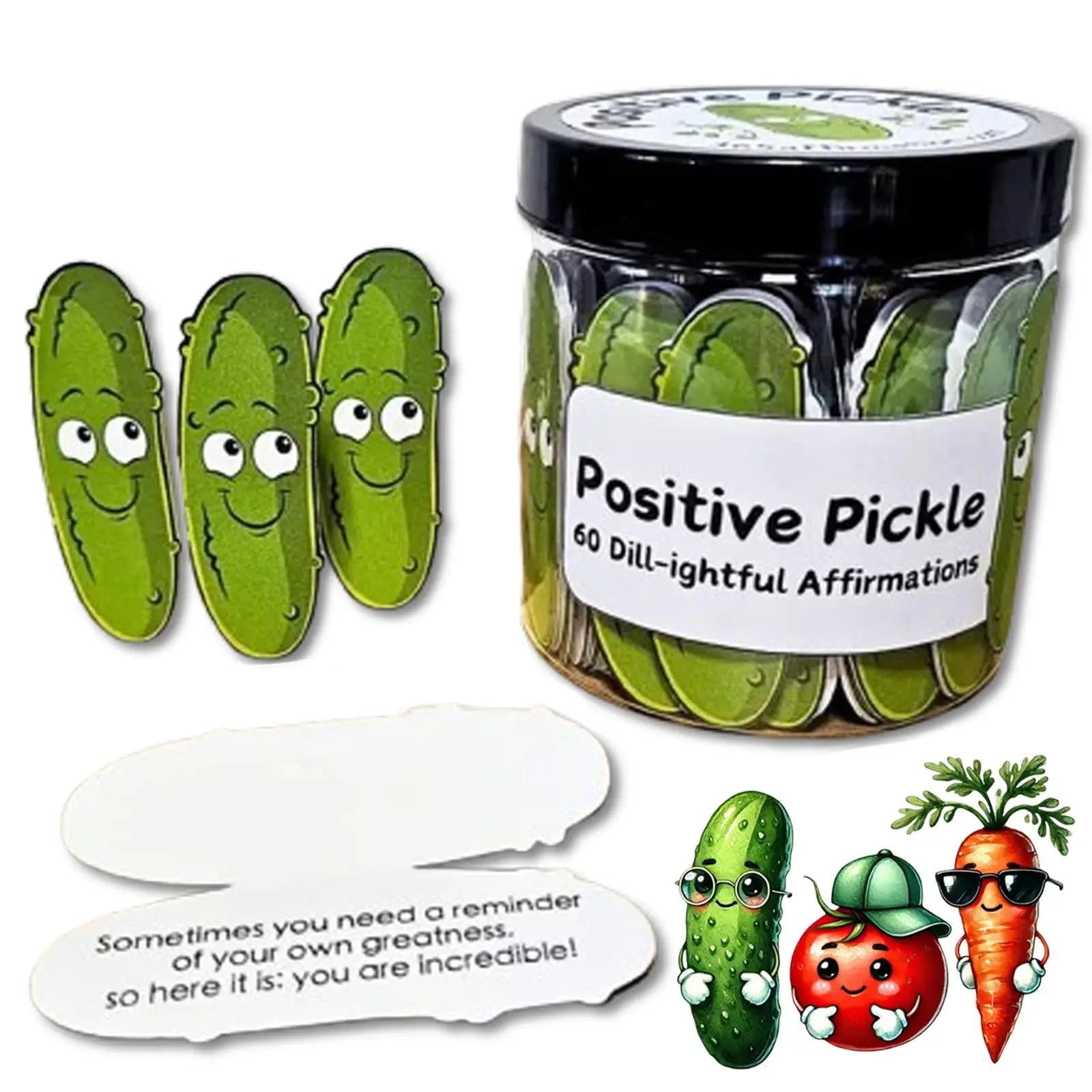 Positive Pickle Affirmation Cards