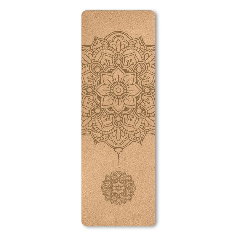4mm Natural Cork TPE Yoga Mat