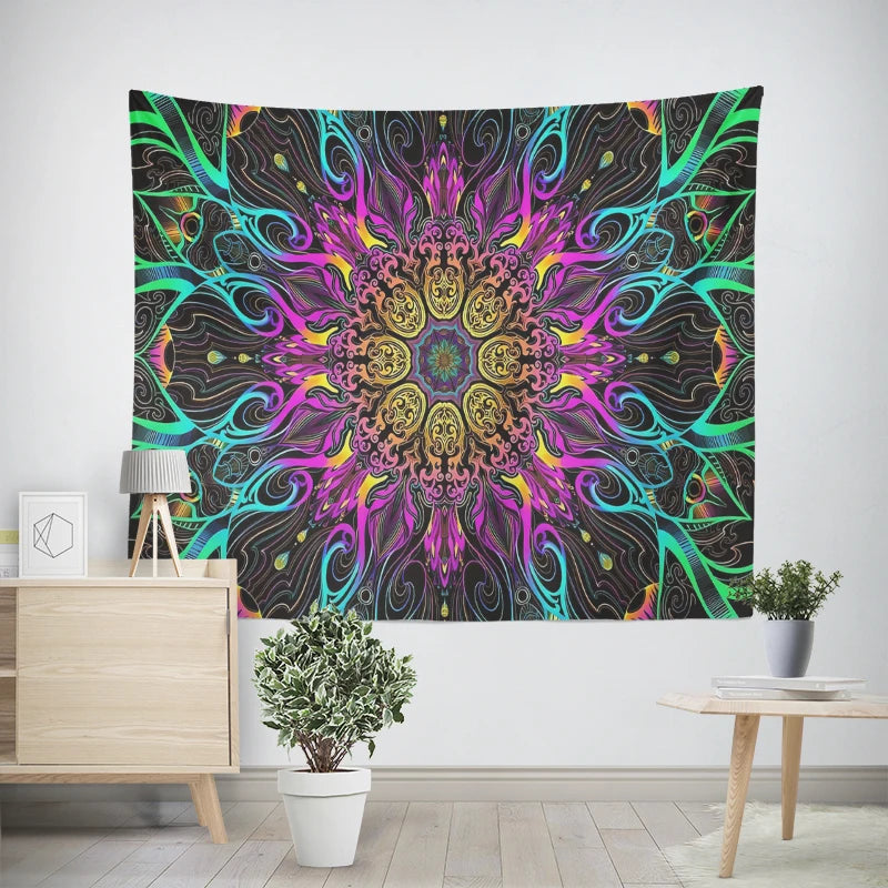 Hippie Mandala Tapestry