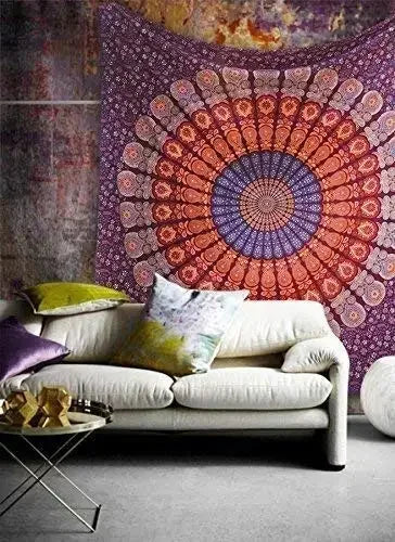 Hippie Mandala Tapestry