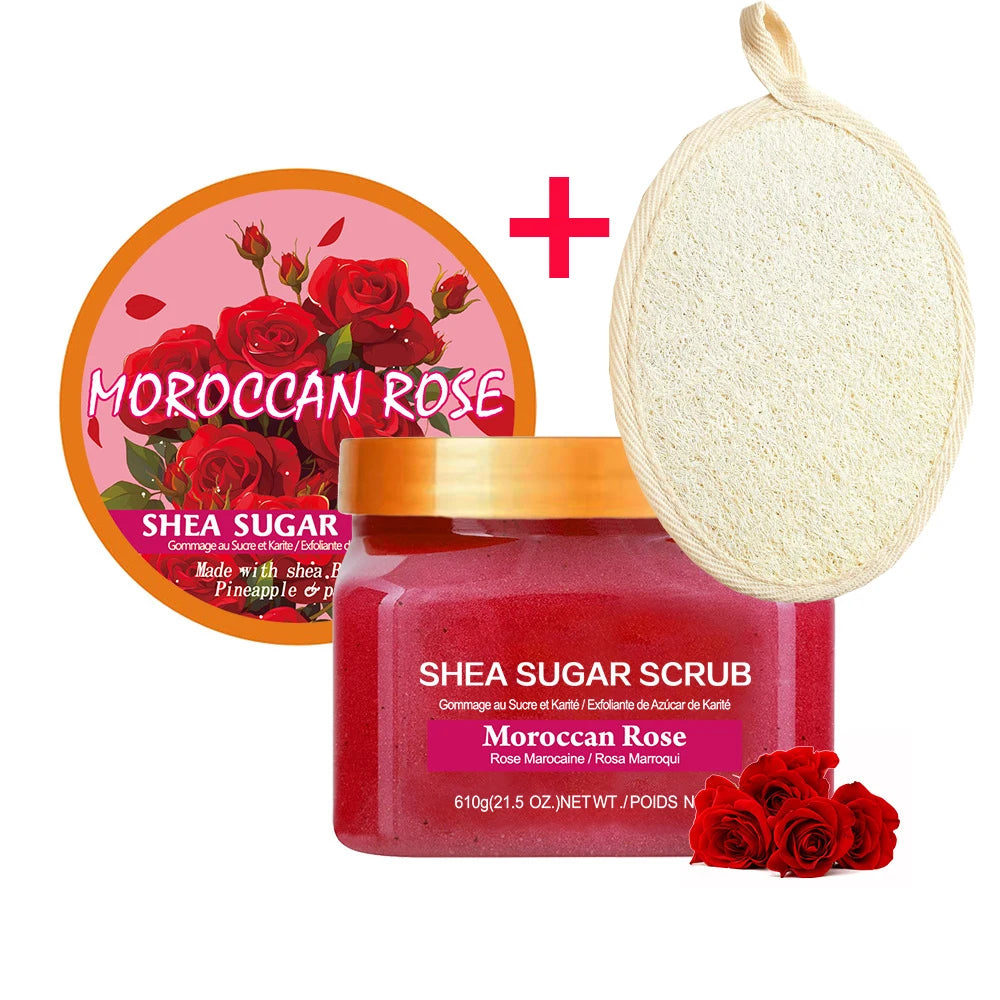 Coconut Watermelon Rose Body Scrub