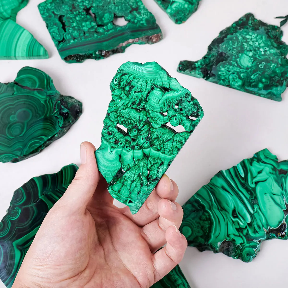 Natural Malachite Raw Stone